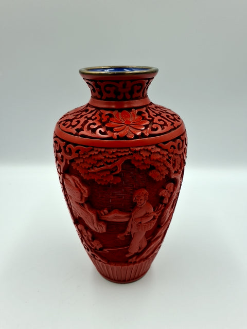 Kinesiske lak vase